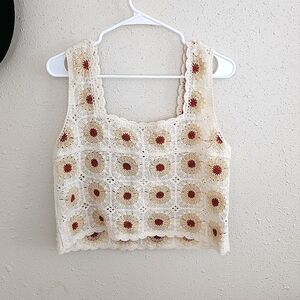 Rebellion Crochet Tank Top Shirt